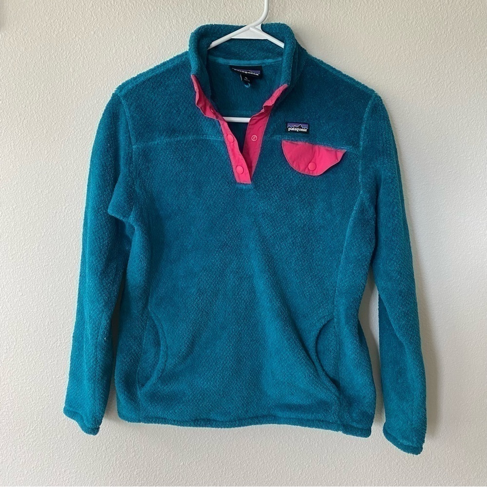 Patagonia | Snap T Fleece Pullover Teal Pink Size XL (14)